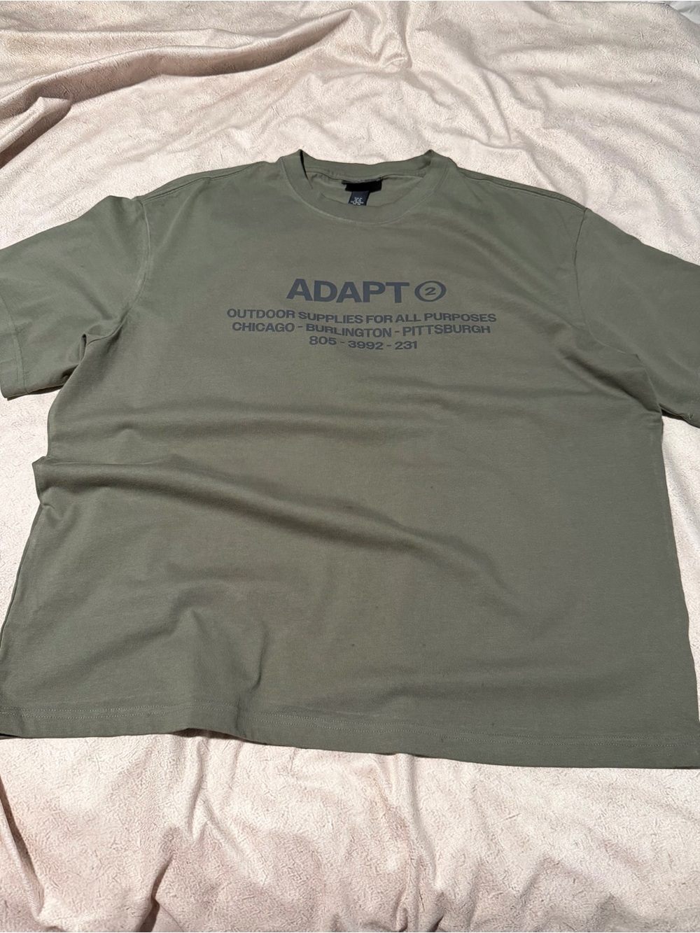 Ada Olive Short-Sleeve Graphic Tee